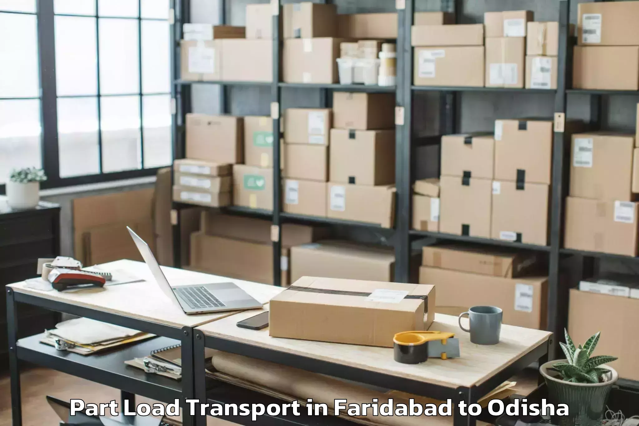 Faridabad to Kotapad Part Load Transport Booking